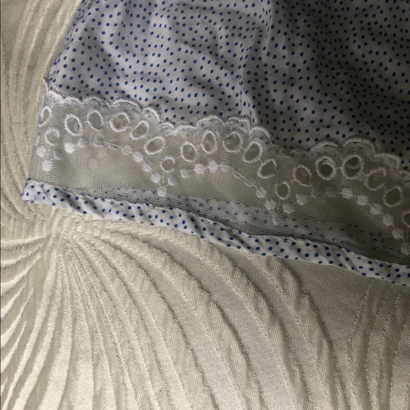 EUC Victoria’s Secret shorts. Light blue and white with sheer details - Picture 2 of 3